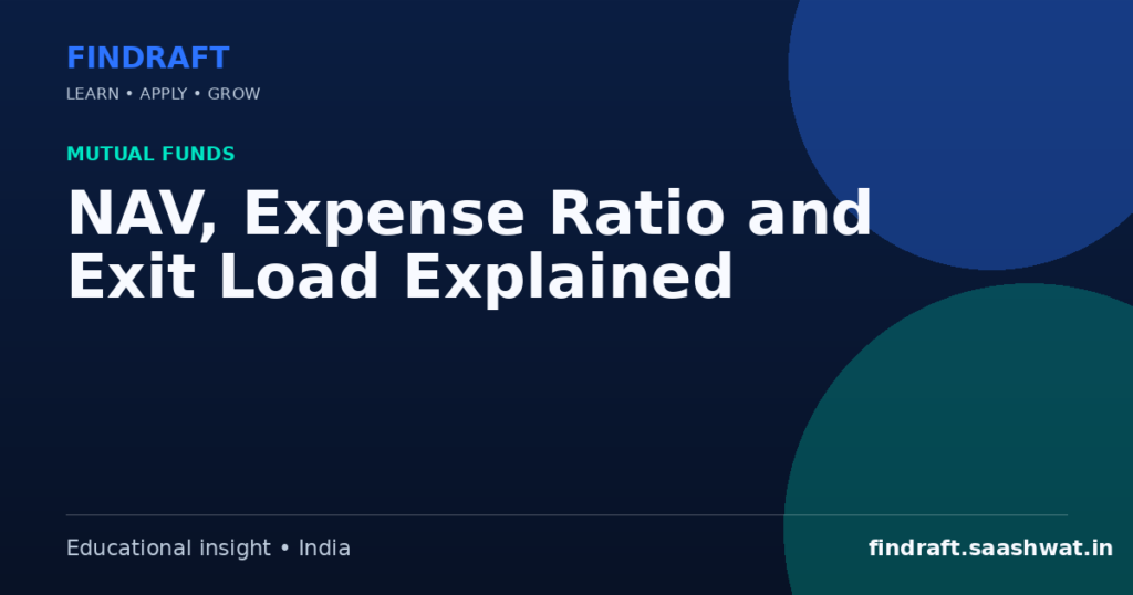 NAV, Expense Ratio and Exit Load Explained — FinDraft